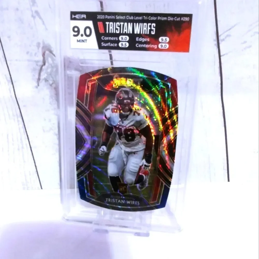 2020 Panini Select Club Level #290 Tristan Wirfs Buccaneers TRI-COLOR  HGA 9